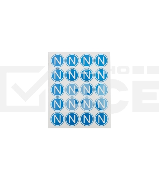 Наклейка знак электробезопасности Rexant 56-0059 «N» d - 20 мм (20 шт на листе)