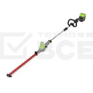 Кусторез штанговый аккумуляторный GreenWorks GD60PHT61, 60 В, 51 см, бесщеточный, без АКБ и ЗУ (2301107)