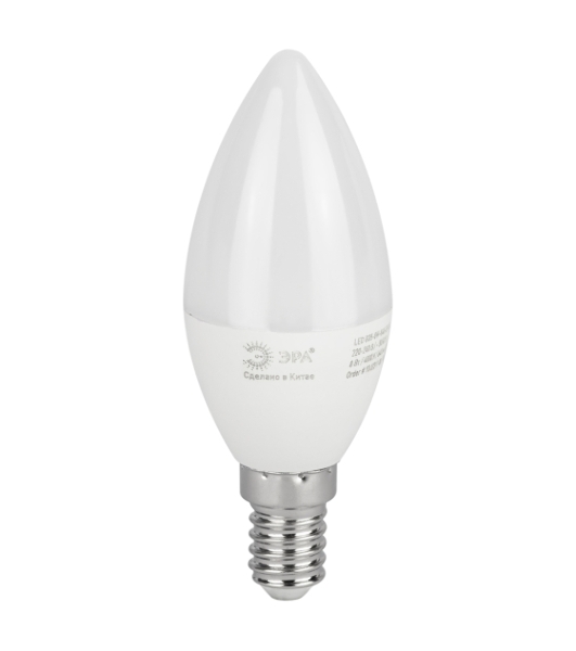 Лампа светодиодная Эра Б0050200 RED LINE LED B35-8W-840-E14 R 8 Вт свеча нейтральный белый свет