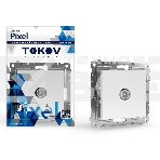 Коннектор TV СП Pixel механизм бел. TOKOV ELECTRIC TKE-PX-A1C-C01, фото 1