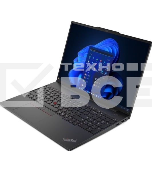Ноутбук Lenovo ThinkPad E16 Gen 2 черный Intel Core Ultra 7 155H 3800MHz/16