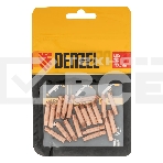 Токосъемный наконечник под проволоку Denzel 1,2 мм, М5х24, E-CU, 20 шт для MIG горелки тип 15, фото 1