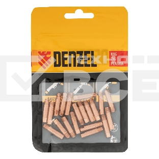 Токосъемный наконечник под проволоку Denzel 1,2 мм, М5х24, E-CU, 20 шт для MIG горелки тип 15