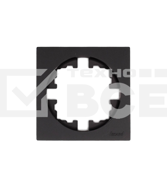 Рамка 1-м OSEN горизонт. квадрат черный бархат LEZARD 743-4200-146