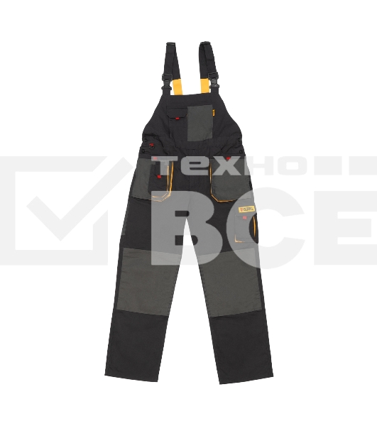 Полукомбинезон профессиональный рабочий Denzel 65% полиэстер 35% хлопок, XXL