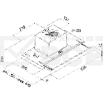 Вытяжка встраиваемая Maunfeld Ouse Touch Glass 60 белый, 60 см, 750 куб. м/ч, 48 дБ, фото6