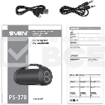 Колонка портативная Sven АС PS-370 черный 40W 2.0 BT, фото4