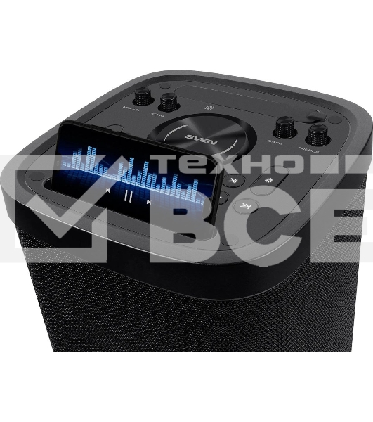 Колонка порт. Sven АС PS-930 черный 150W 1.0 BT/3.5Jack 7200mAh (SV-022402)
