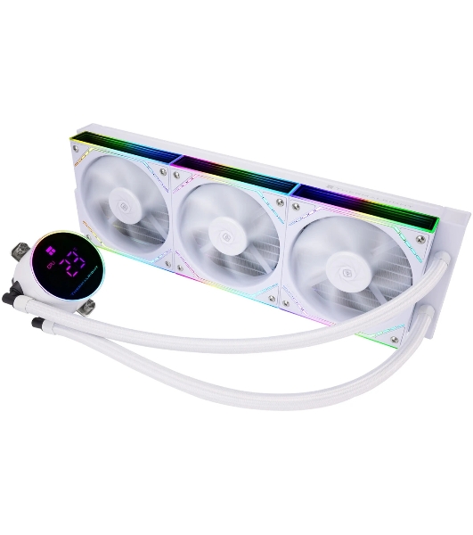Система жидкостного охлаждения Thermalright Frozen Magic 360 Digital V2 ARGb Soc-AM5/AM4/1200/1700/1851 белый 4-pin 28dB Al LCD Ret (F-MAGIC-360-DIGITAL-WH-ARGb-V2)