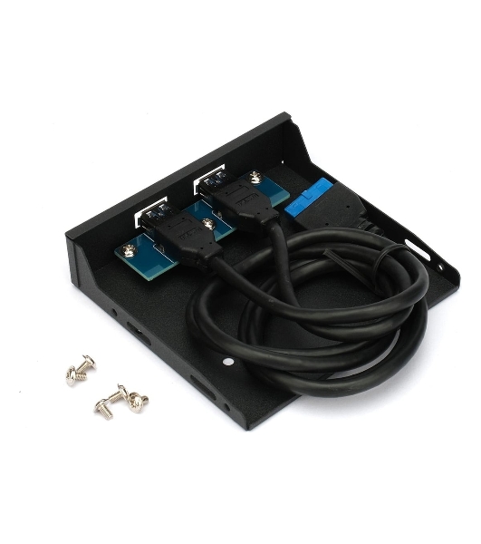 Планка USB 3.0 на переднюю панель 3.5' Gembird FP3.5-USB3-2A, USB, 2xUSB-A 3.0, USB