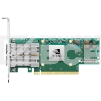 Сетевая карта Infiniband/ Nvidia ConnectX-6 DE InfiniBand adapter, HDR, single-port QSFP56, PCIe 4 .0 x16, No Crypto, Tall Bracket, фото 1