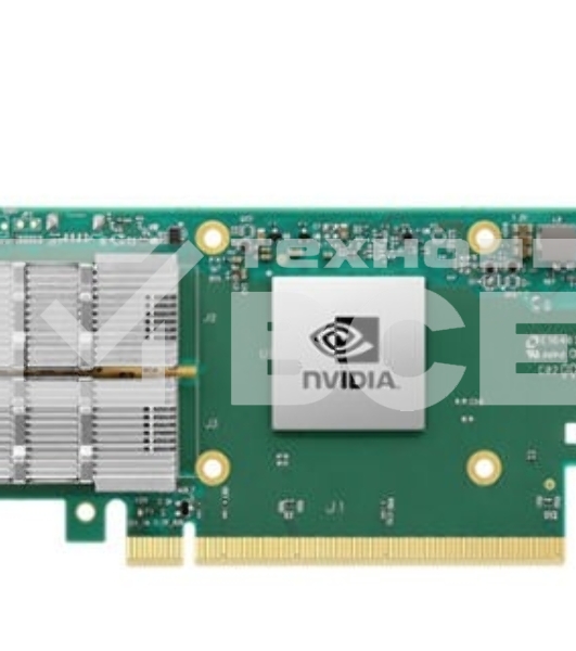 Сетевая карта Infiniband/ Nvidia ConnectX-6 DE InfiniBand adapter, HDR, single-port QSFP56, PCIe 4 .0 x16, No Crypto, Tall Bracket