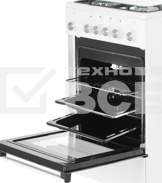 Газовая плита De Luxe 5040.40г(кр)чр 016 кофе с молоком Типоразмер 50*50см, эл. розжиг в ручке, терморегулятор, система 