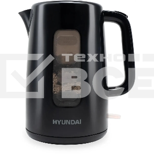 Чайник электрический Hyundai HYK-P2501 2.5л. 2200Вт черный (корпус: пластик)