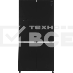 Холодильник Hitachi R-WB820VUC2 GBK черный трехкамерный 378/196л морозилка снизу, No Frost, Side by Side, фото 1