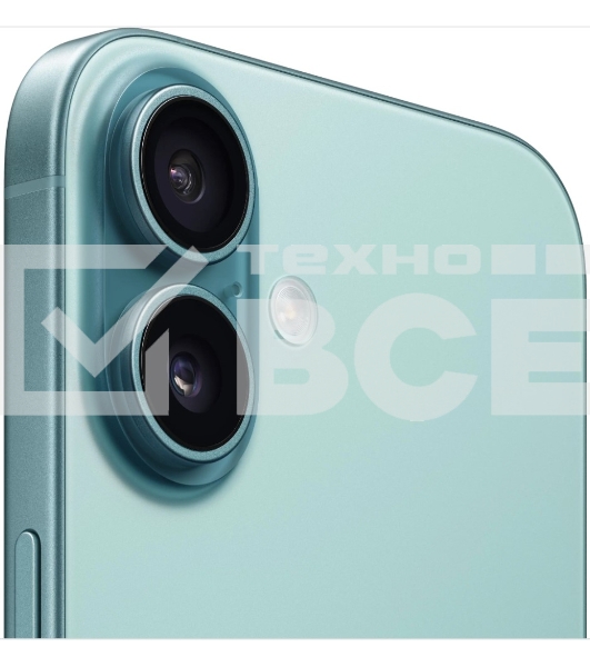 Смартфон Apple iPhone 16 A3287, 8/128Gb, бирюзовый