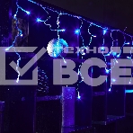 Бахрома светодиодная 1,8м 48 светодиодов Синий свет Провод прозрачный ULD-B1805-048/DTA BLUE IP20, фото6
