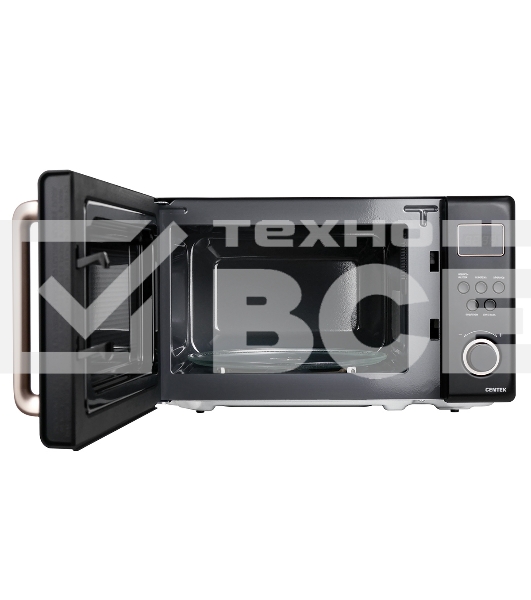 Микроволновая печь Centek CT-1565 черный, 20 л, 700 Вт, переключатели - кнопки, поворотный механизм
