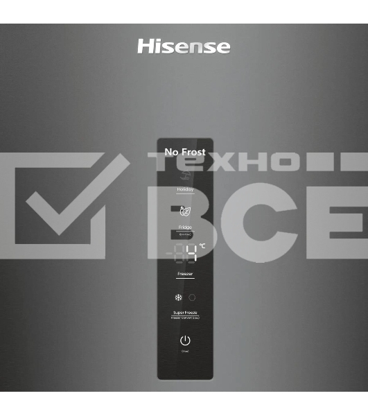 Холодильник Hisense RM469N4AFD1 двухкамерный, черный, 229/113, морозилка снизу, Total No Frost