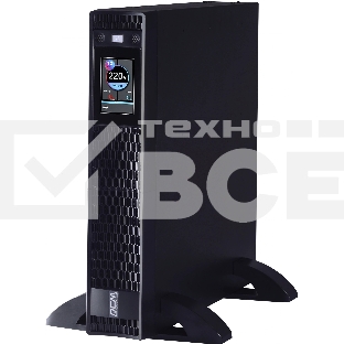 Источник бесперебойного питания Powercom Next, On-Line, 1000VA/1000W, Rack/Tower, 8*IEC320-C13, LCD, Serial+USB, SmartSlot, подкл. доп. Батарей (2027157)