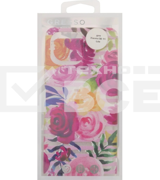 Чехол (клип-кейс) Gresso Air, для Xiaomi Mi 11 Lite, прозрачный/рисунок [gr17aaae9767]