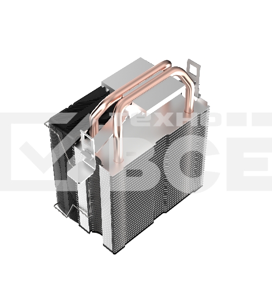 Кулер TESLA SHADOW 902 FRGB, 1х92мм, 2400rpm, 4-pin, Al+Cu, черный/FRGB, 52CFM, 23дБ, 2-PIPE, TDP 110Вт, INTEL 1700/1200/115x/775/1366, AMD AM5/AM4/AM3(+)/AM2(+)/FM2(+)/FM1/754/940/939 (TSL-902PWM-FRGB)