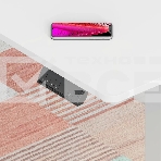 Стол для компьютера Cactus угловой подъемный столешница МДФ, белый каркас белый 140x72x60 см (CS-EDXL-WWT), фото16