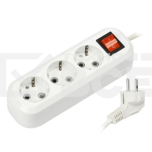 Удлинитель Smartbuy (SBE-16-3-10-ZS) 3 гнз х 10 м (16А/3.5кВт, ПВС 3х1.0)