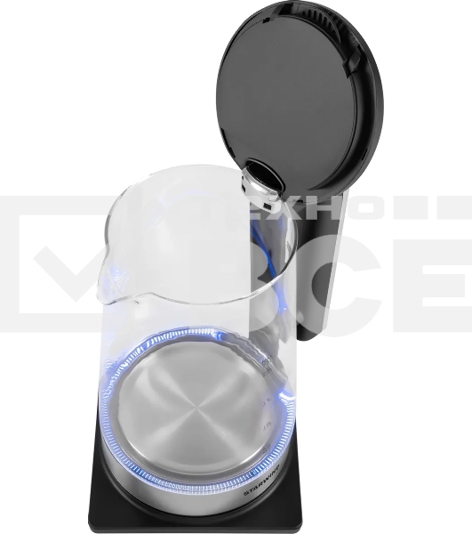 Чайник электрический Starwind SKG4043 2.2л. 1800Вт черный/серебристый корпус: стекло