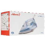 Утюг Atlanta ATH-5544 голубой/белый, 2200 Вт, 32 г/мин, 85 г/мин, 400 мл, фото3