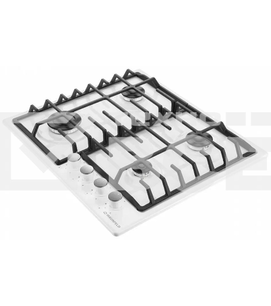 Газовая варочная панель Maunfeld EGHE.64.6CW/G, 4 конфорки, эмалированная сталь, белый