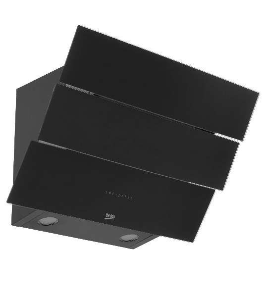 Вытяжка наклонная Beko HCA 62640 B чёрный, 60 см, 537 м³/ч, 48 дБ