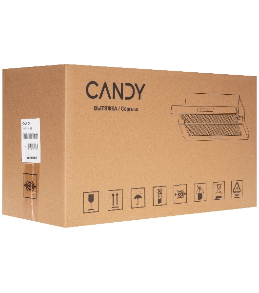 Вытяжка встраиваемая Candy CVXT64SB чёрный, 60 см, 600 м³/ч, 46 дБ