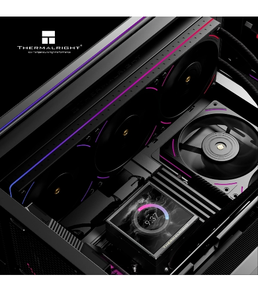 Система водяного охлаждения Thermalright Peerless Vision 360 UB Soc-AM5/AM4/1200/1700/1851 черный 4-pin 28.1dB Al Ret (P-VISION-UB-360-BL-ARGB)