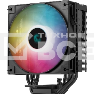 Кулер для процессора DEEPCOOL AG400 DIGITAL BK ARGB черный, 120 мм, алюминий/медь, 2100 об/мин, 31.6 дБ, 4 pin, 220 Вт, 152.7 мм