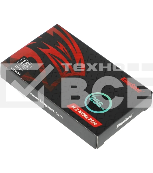 Накопитель SSD KingSpec NE-256, 256Gb, M.2 2280, PCIe 3.0 x4, NVMe, R/W 2000/1300