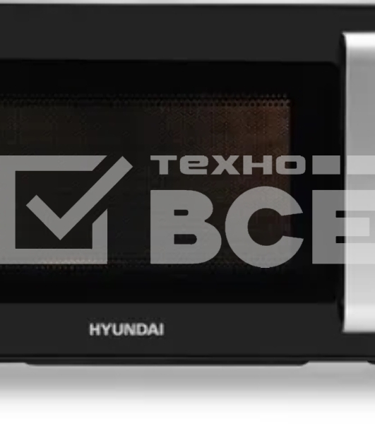 Микроволновая печь Hyundai HYM-D3034 черный/хром 20л 700Вт кнопки, поворотный механизм
