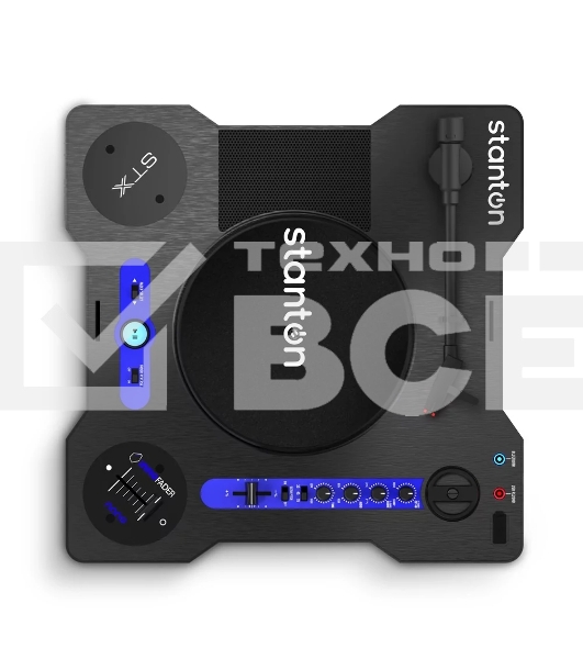 Виниловый проигрыватель [STX] Stanton [Stanton STX] портативный, для скретча, мини Innofader, перезаряжаемые батареи, встроенный динамик, Bluetooth, USB