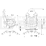 Кресло игровое Бюрократ VIKING 6 KNIGHT BL FABRIC синий, крестовина металл/пластик, фото11