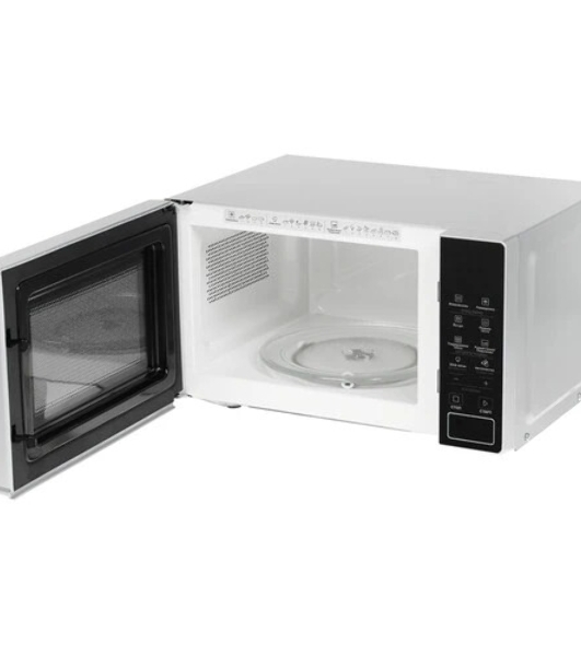 Микроволновая печь Hotpoint MWHA 201 SB серебристый, 20 л, 700 Вт, переключатели — сенсор