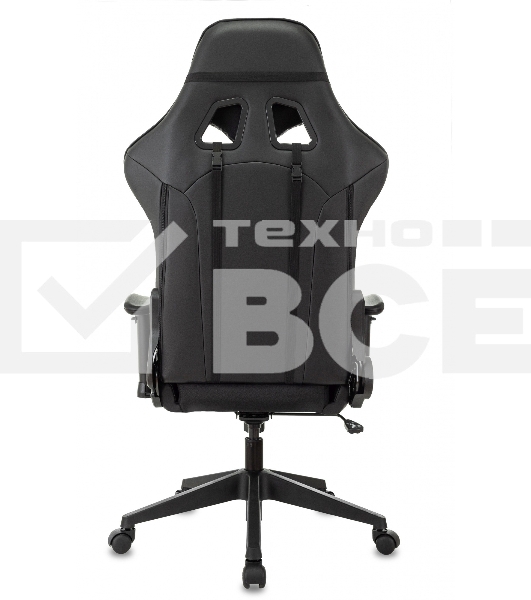 Кресло игровое Бюрократ VIKING 4 AERO BLACK EDITION черный искусст.кожа/ткань