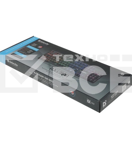 Клавиатура Defender Axeman GK-302 проводная, USB Type-A, чёрный