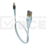 Дата-кабель Maxvi MC-31L USB-Lightning 2.4А, прозрачный корпус, LED подсветка, 1.2м, sky blue, фото3