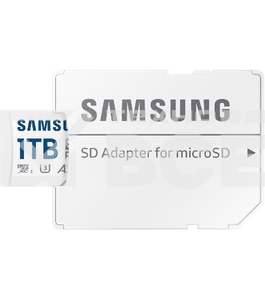 Флеш карта Samsung EVO Plus MicroSDXC MB-MC1T0SA/KR 1Tb A2 U3 V30 +SD Adapter