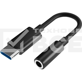 Переходник Defender JACK03-01 3.5 jack (F)-Type-C(M) c ЦАП 1