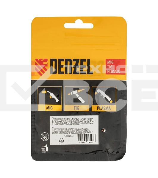 Токосъемный наконечник под проволоку Denzel 1,2 мм, М5х24, E-CU, 20 шт для MIG горелки тип 15