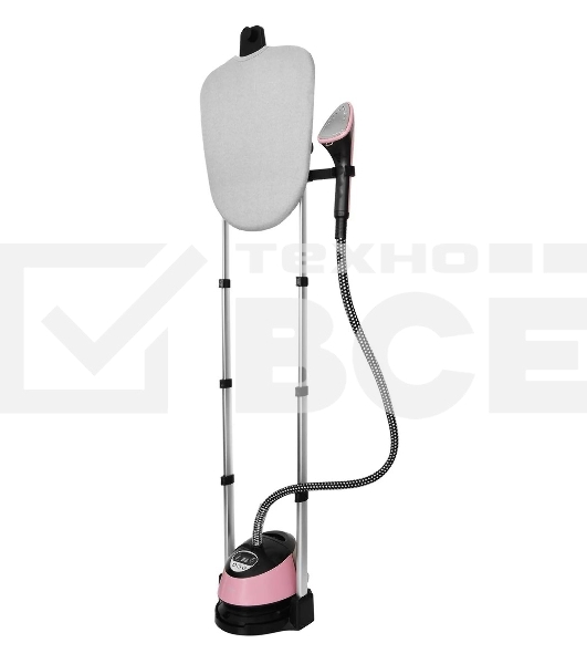 Отпариватель Hyundai H-US02543 розовый/черный, 1800 Вт, 40 г/мин, 1350 мл