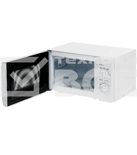 Микроволновая печь Midea MM720CKE белый, 20 л, 700 Вт, переключатели - поворотный механизм