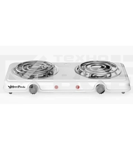Плитка электрическая Happy Panda HP-03W 2000Вт 132/132мм 2конф/спир белая