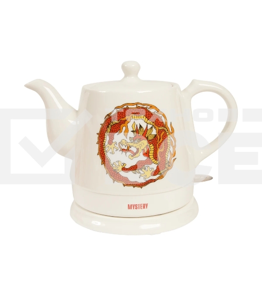 Набор чайный Mystery MEK-1624 1.2л, белый, 1500 Вт, (корпус: керамика)